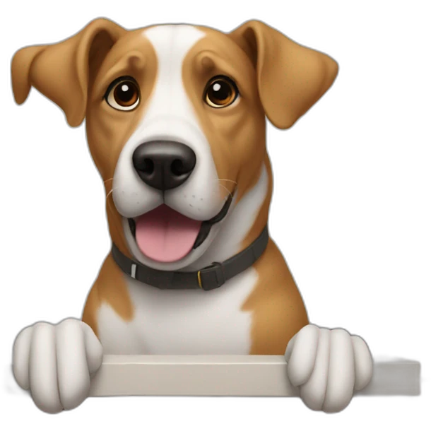 Dog on a house emoji