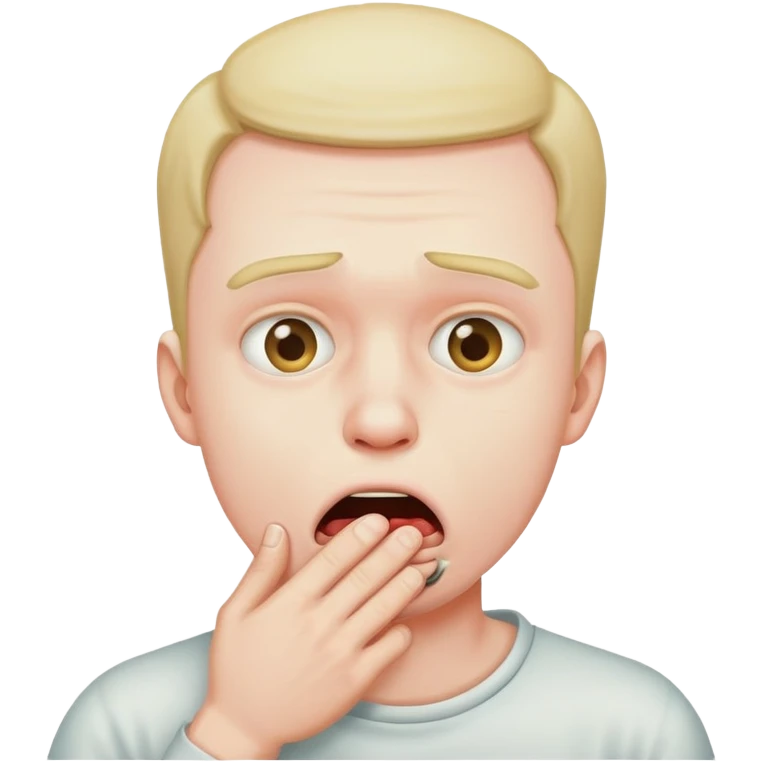man choking himself  emoji