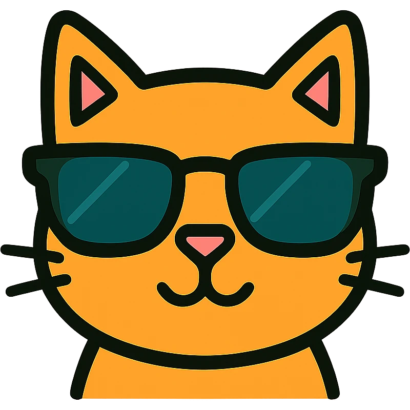 cat wearing sunglasses emoji