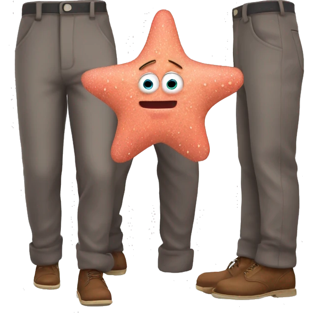 Patrick Star with pants emoji