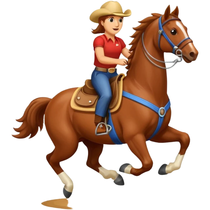 Barrel racing horse like in rodeo  emoji
