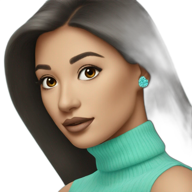 tiffany blue turtleneck emoji