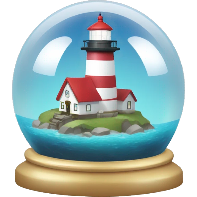 lighthouse in crystal ball emoji