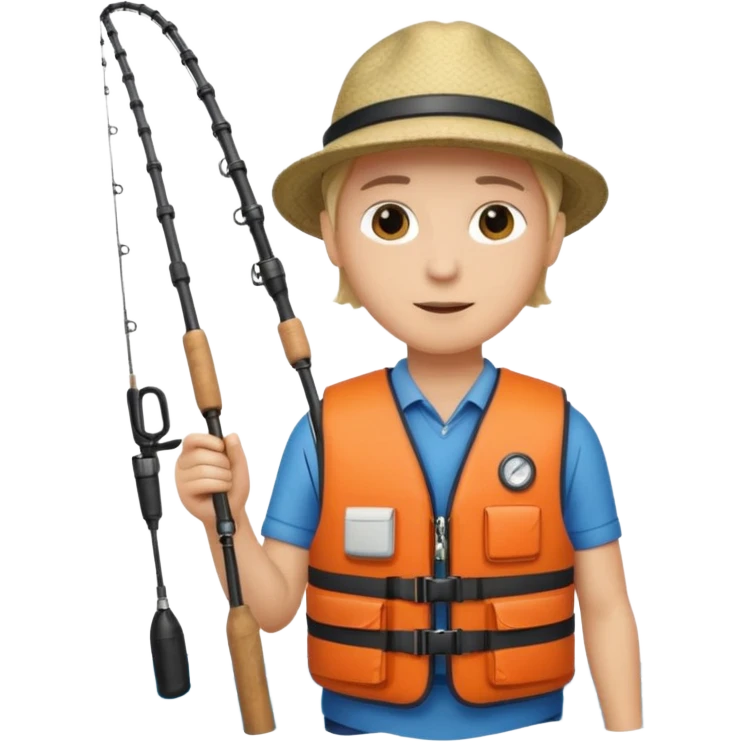 Person inside of a boat fishing emoji