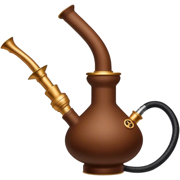 hookah tobacco brown emoji