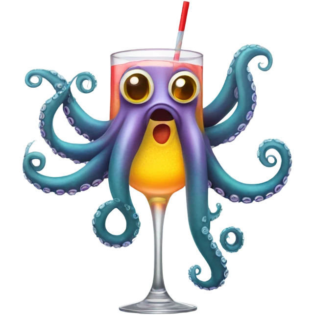 alcoholic octopus emoji