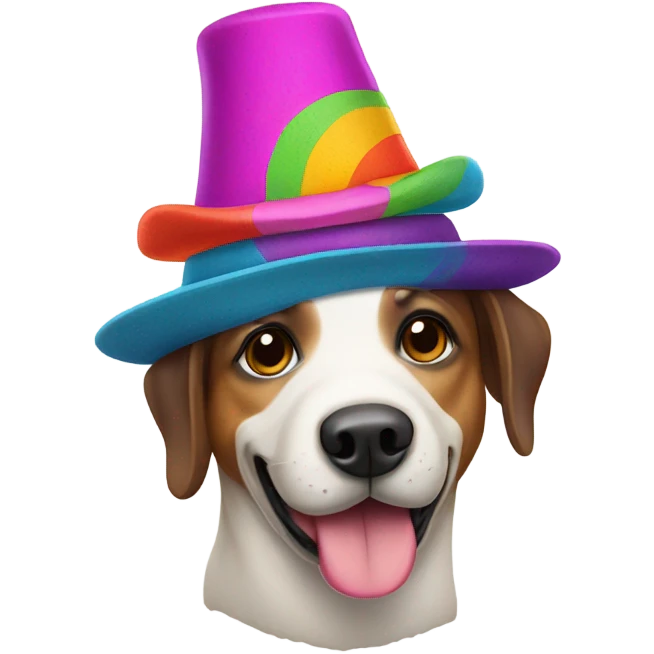 dog wearing hat emoji
