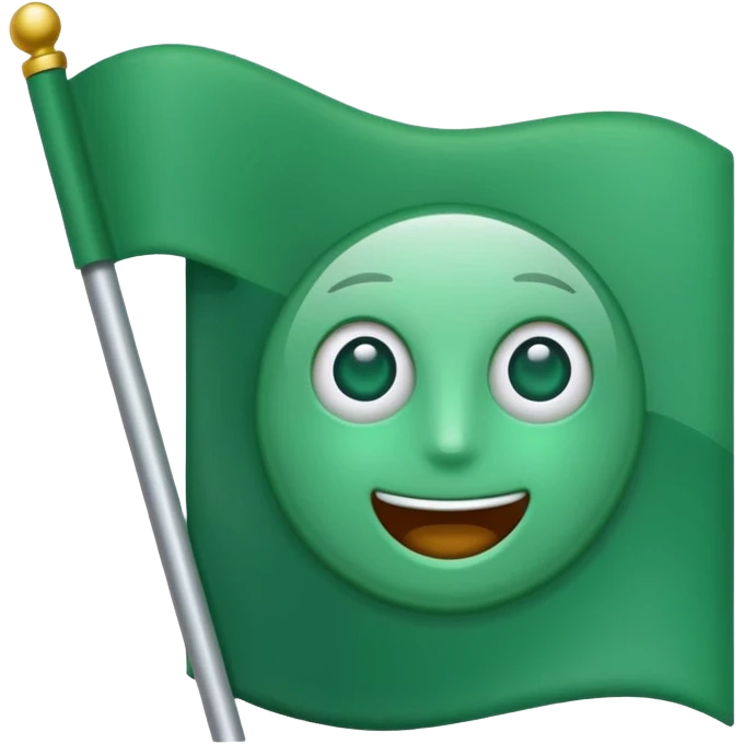 🚩 turn this into green emoji