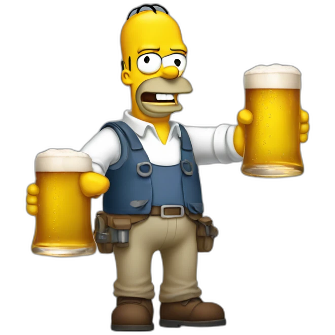 Homer bière emoji