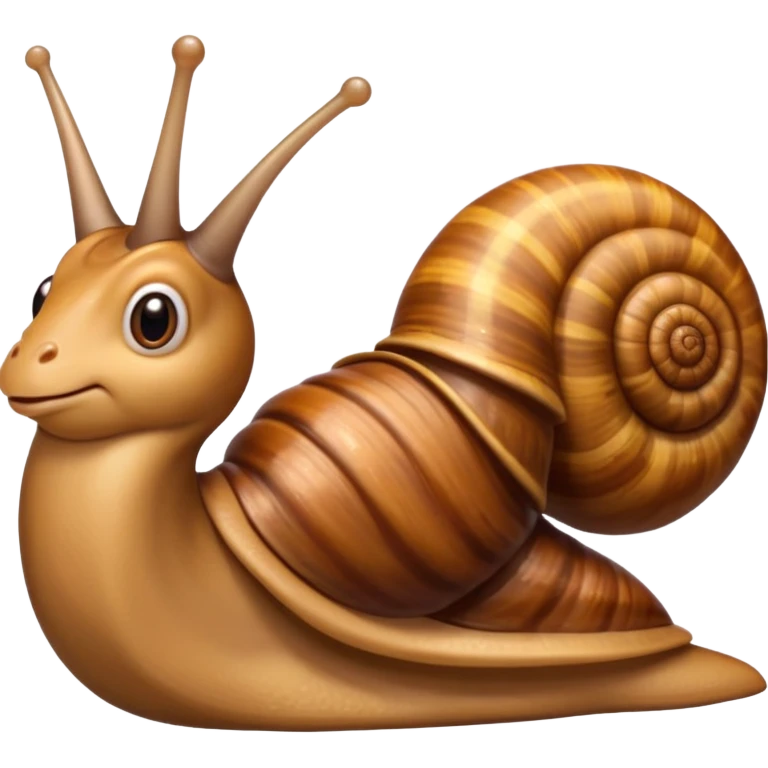 Snail with Long hair emoji