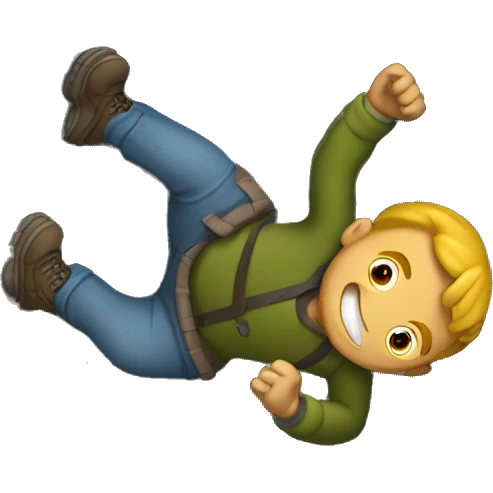 guy sliding down sewer emoji