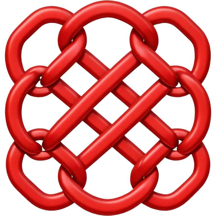 Red chain link logo emoji