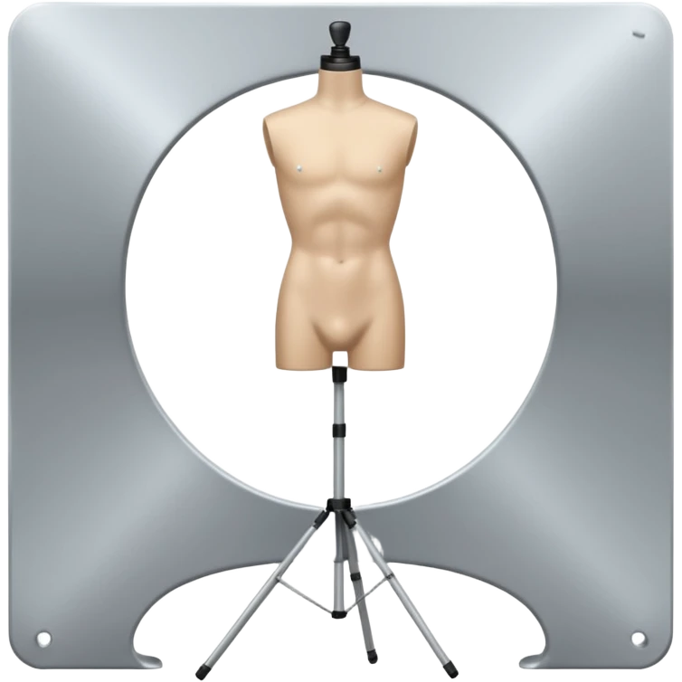  mannequin torso for male on tripod emoji