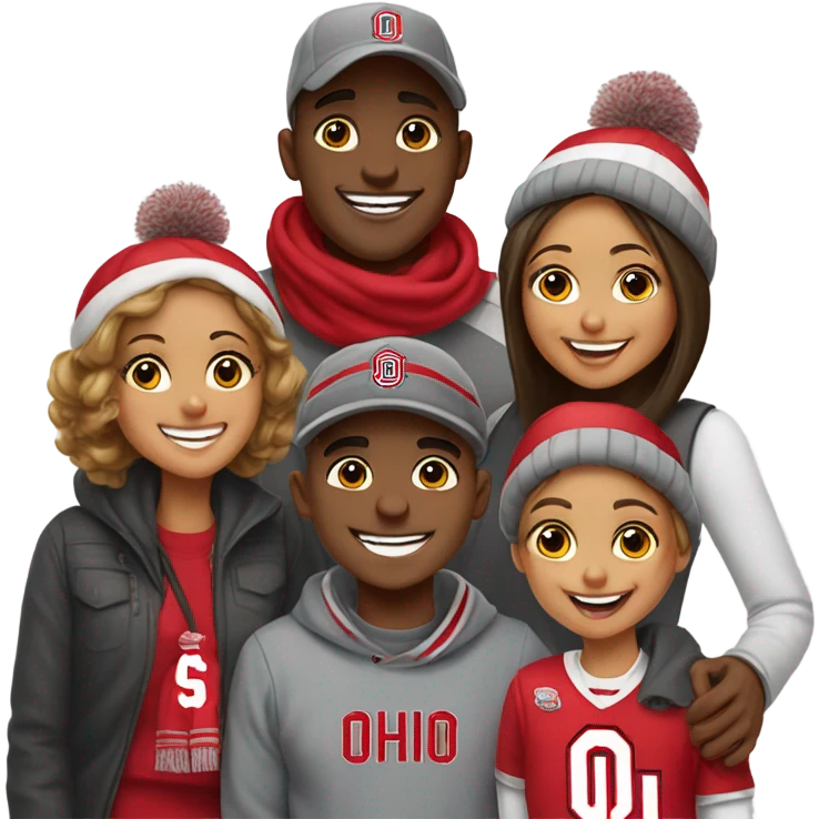 Ohio state family emoji