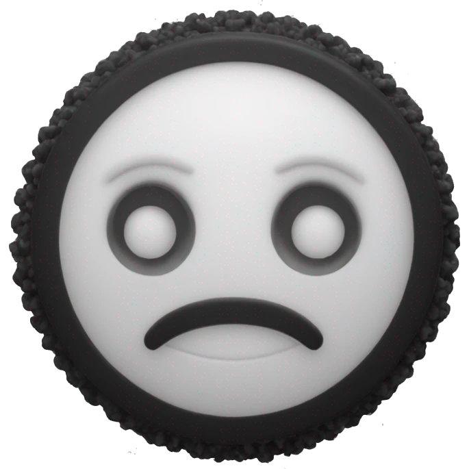 sillicone body scrubber in color black emoji
