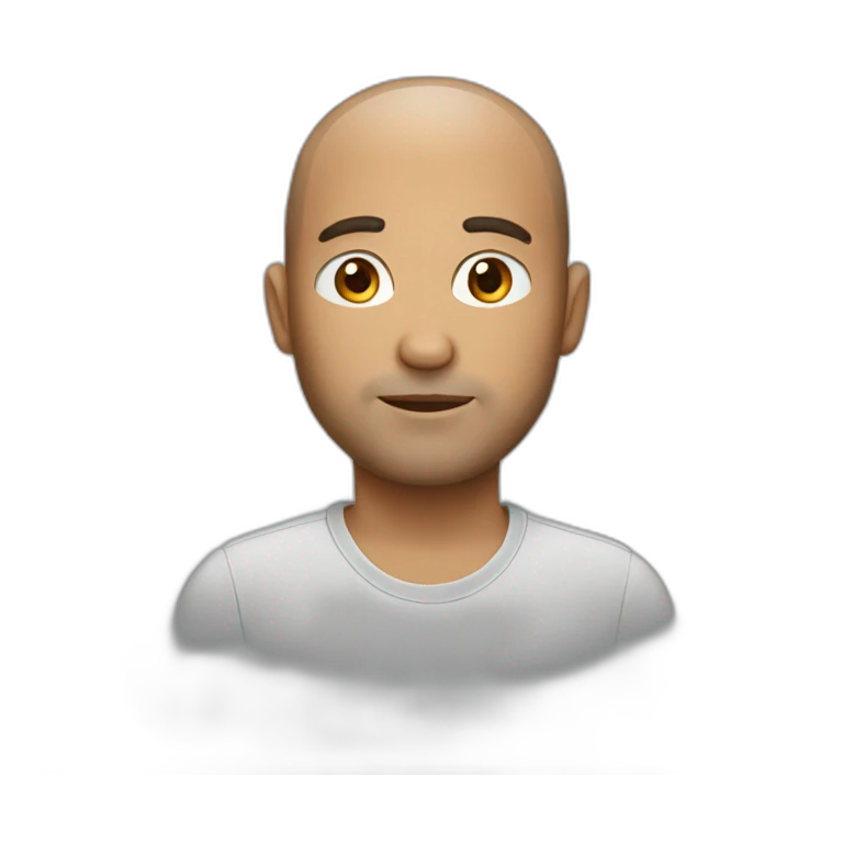 Less hair male 40 years old emoji