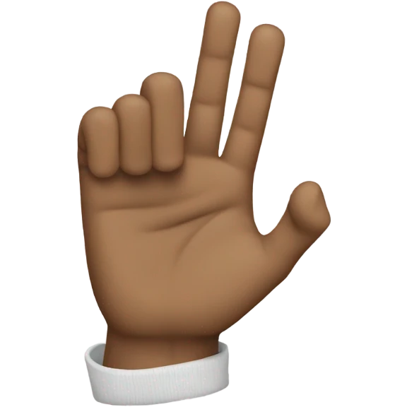 Hand like a rapper emoji