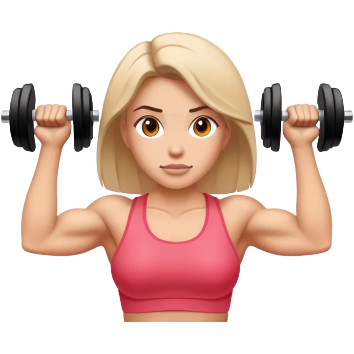 female strength training emoji