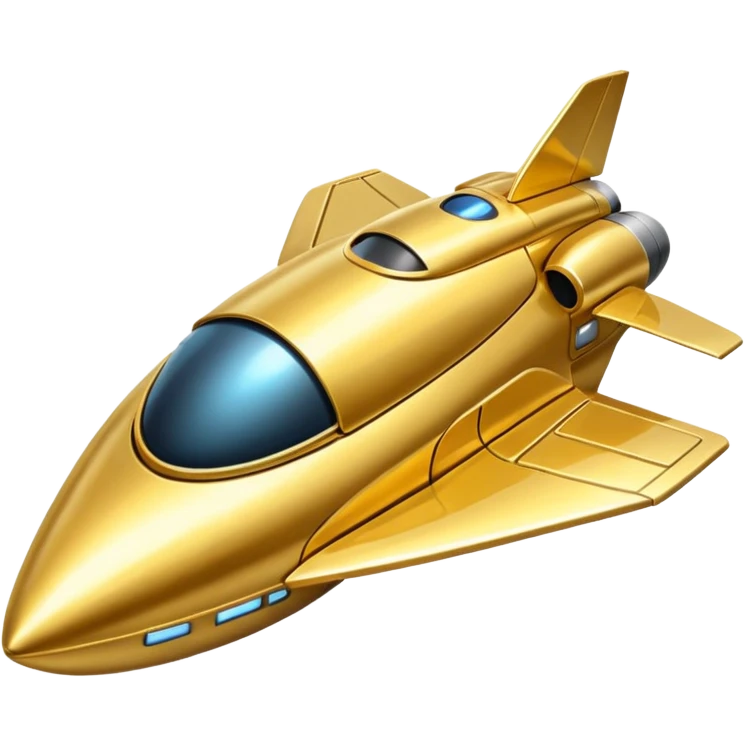 gold spacecraft emoji