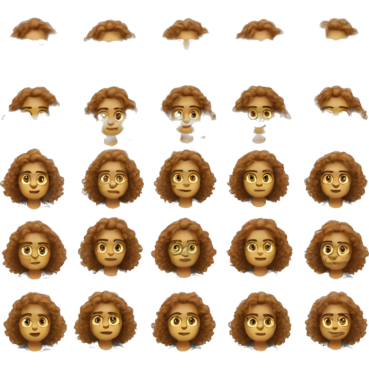 ml engineer with curly hairs emoji