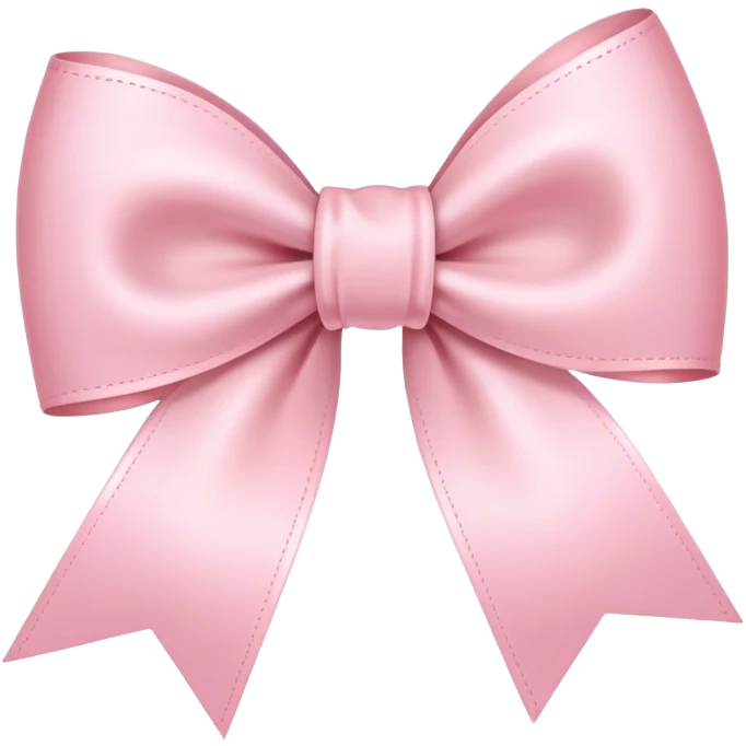 light pink ribbon bow emoji