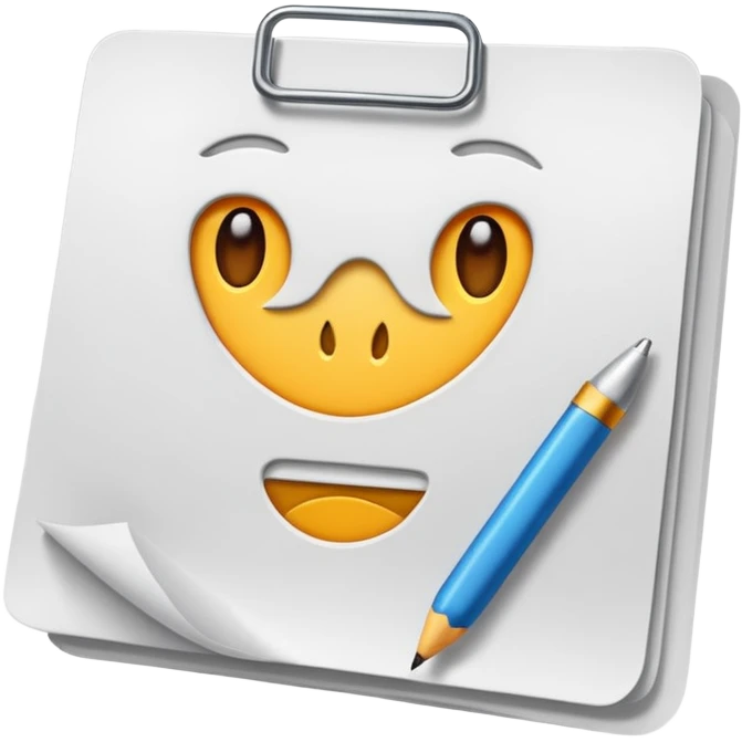 A paper thats a job application  emoji