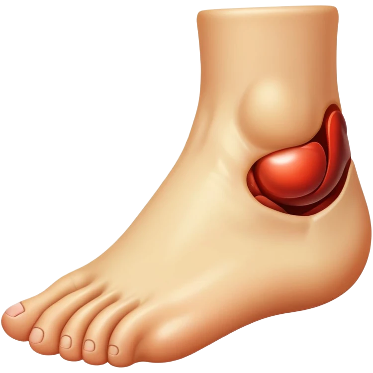 giant foot side view emoji