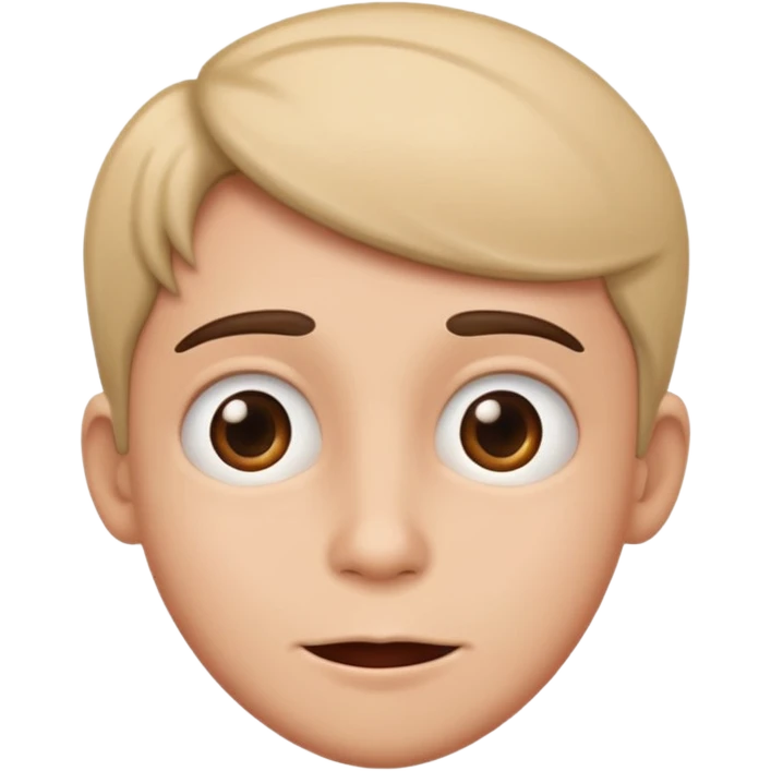 A funny romantic looking  emoji