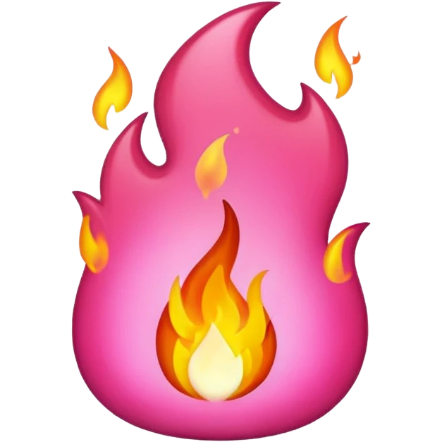 Pink fire emoji