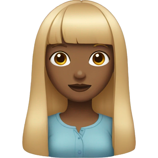  girl with bangs emoji