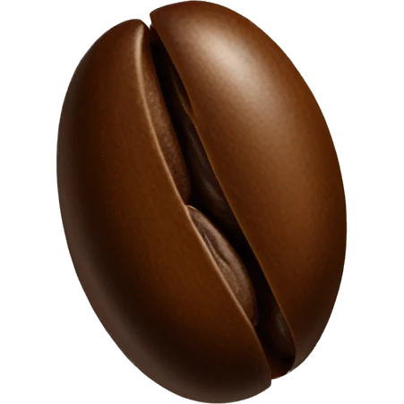 Coffee bean emoji
