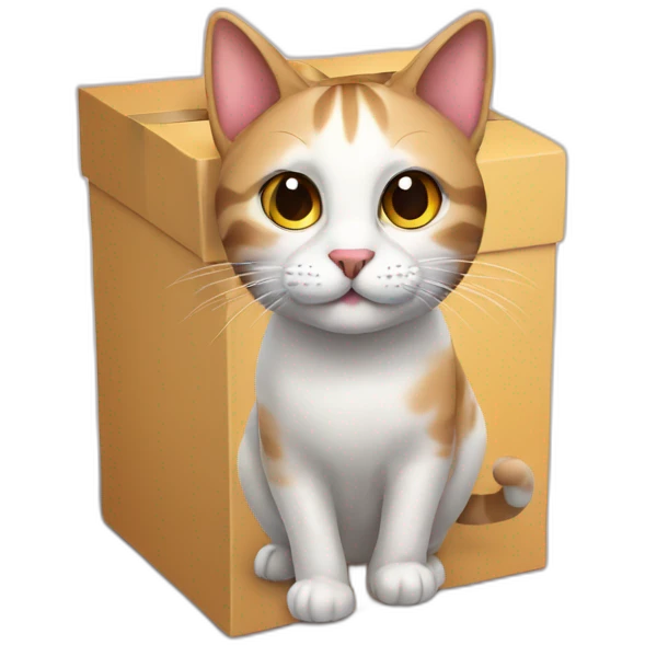 cat gift box emoji