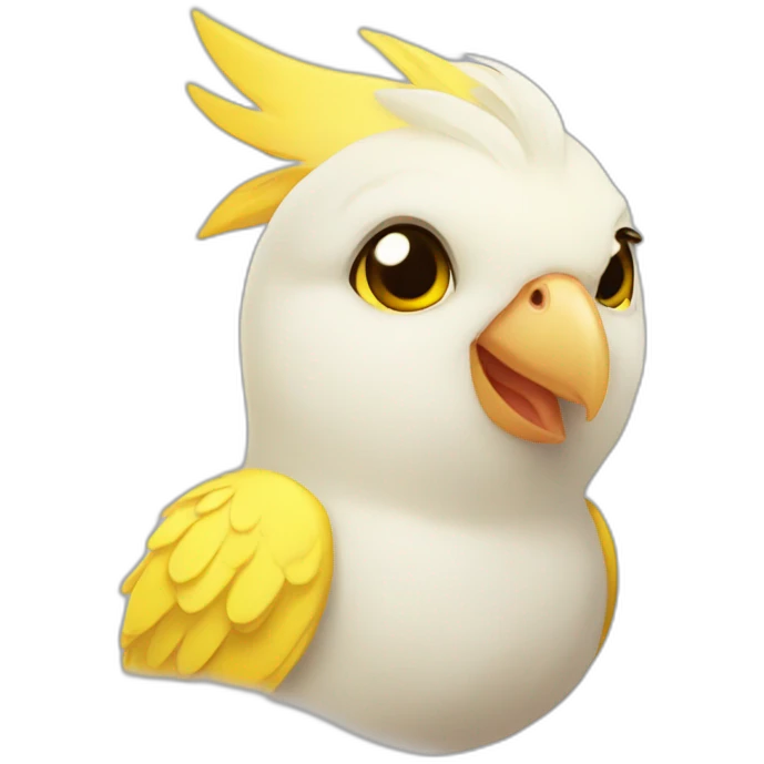 cute-yellow-cockatiel-wink emoji