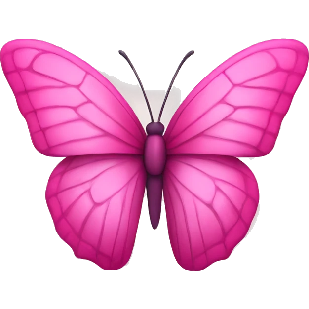 pink butterfly emoji