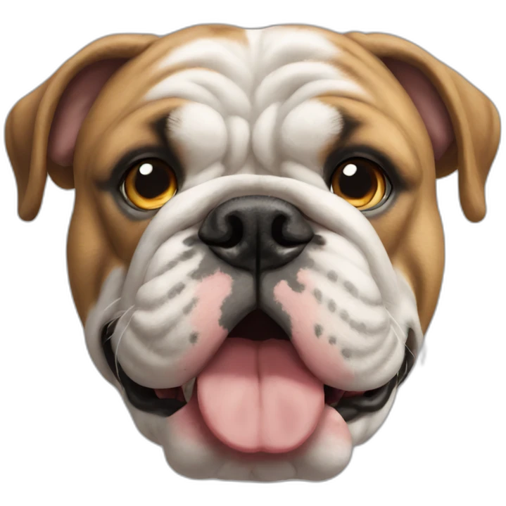 english bulldog head emoji