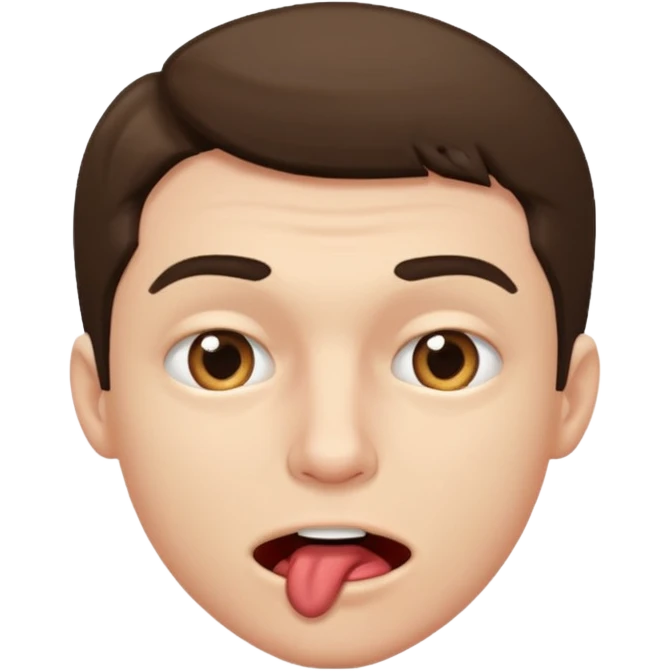 Male biting down on bottom lip emoji