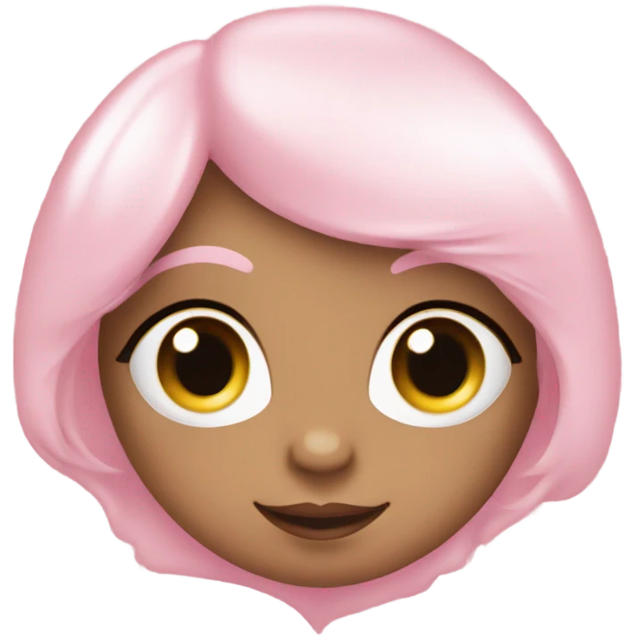 Baby pink heart with glitter emoji