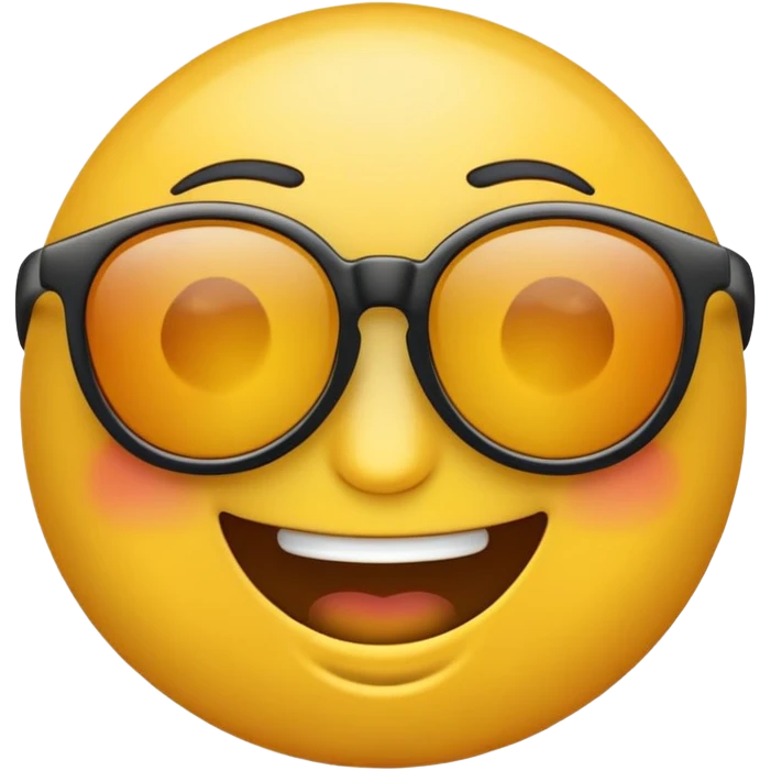Emoji con gafas para un día soleado emoji