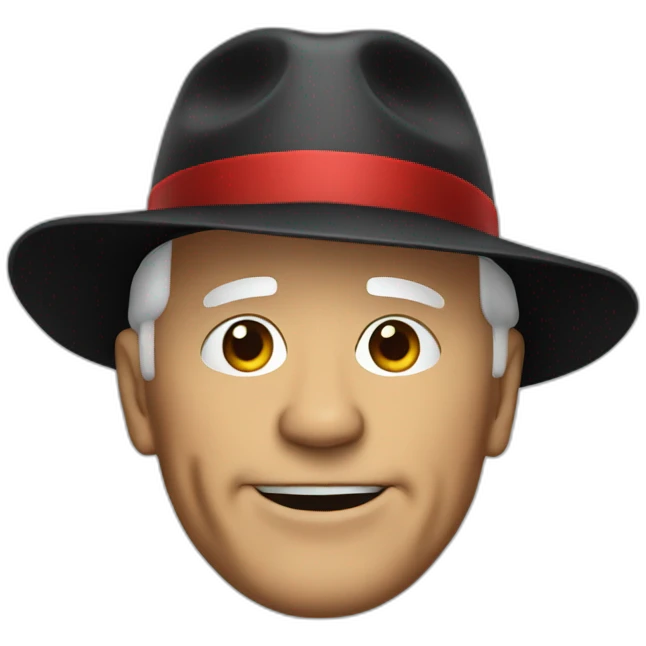 Biden with a red hat emoji