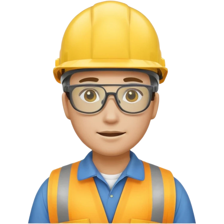 worker in a yellow helmet emoji