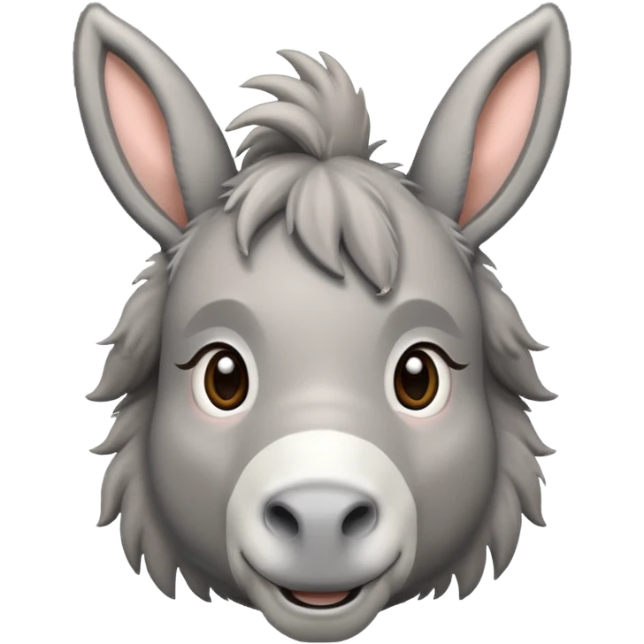 Cute donkey emoji