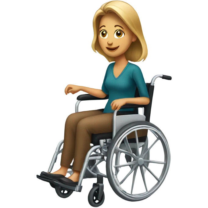 Lady in wheelchair  emoji