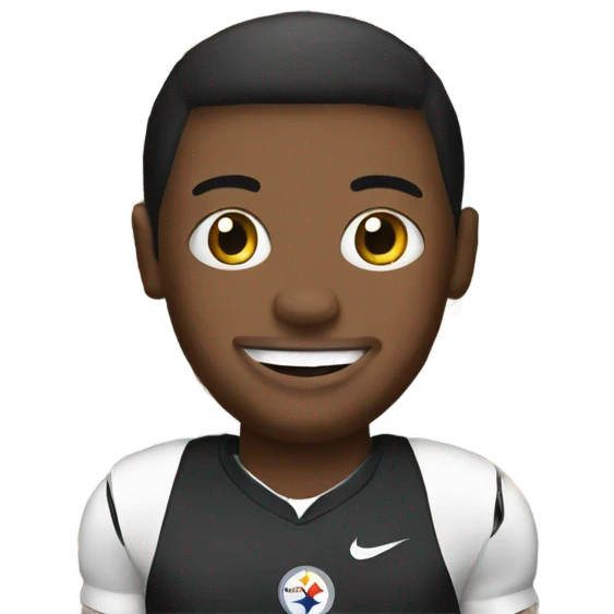 Steelers football player cooking emoji