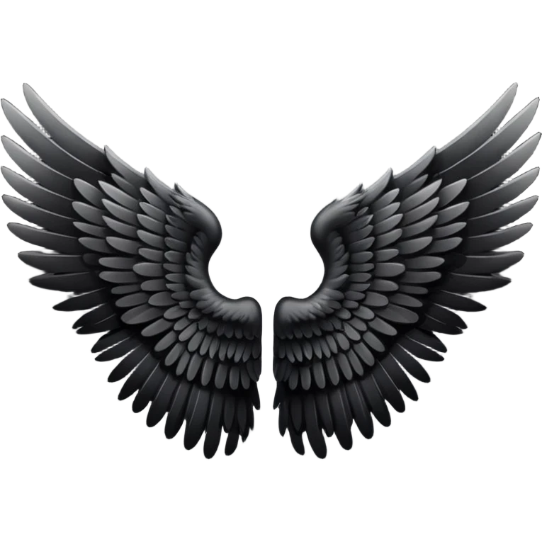 Alas de ángel negras emoji