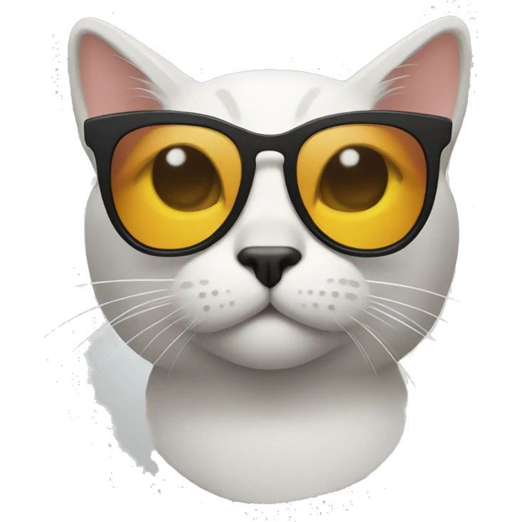 Cat with sunglasses emoji