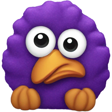 Purple chicken nugget emoji
