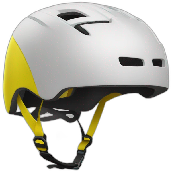 casque vélo jaune emoji