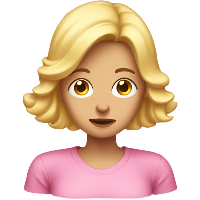 Facepalm lady pink top emoji
