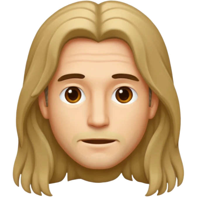 Saçı uzunolan bir erkek çiz emoji