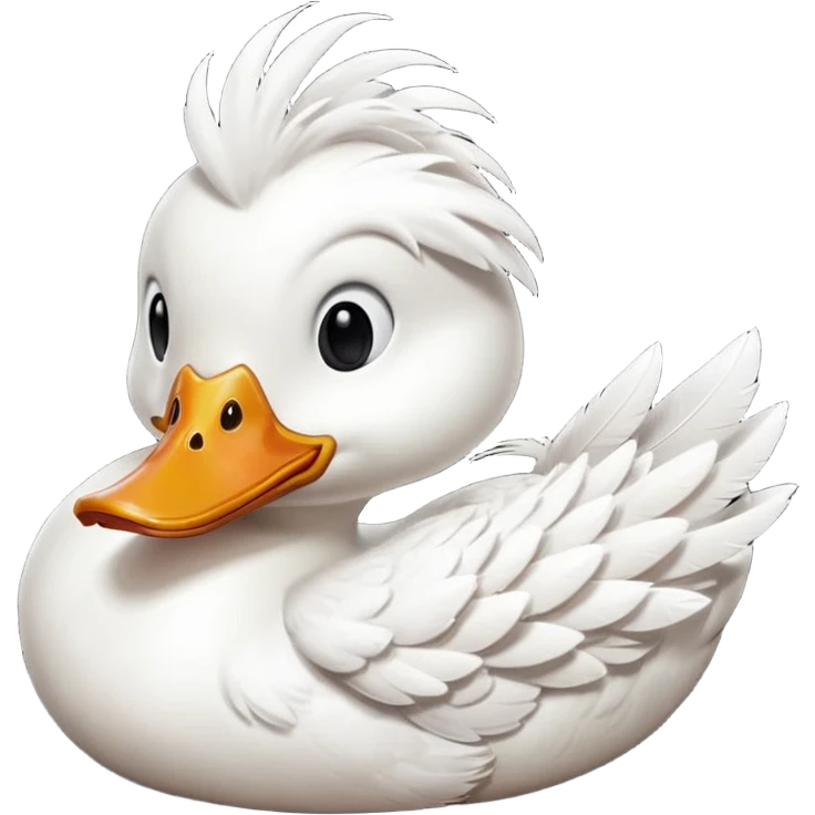 Duck popping  emoji